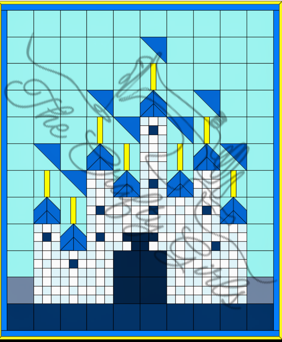 Quick and Easy Disney Inspired Castle Quilt Pattern