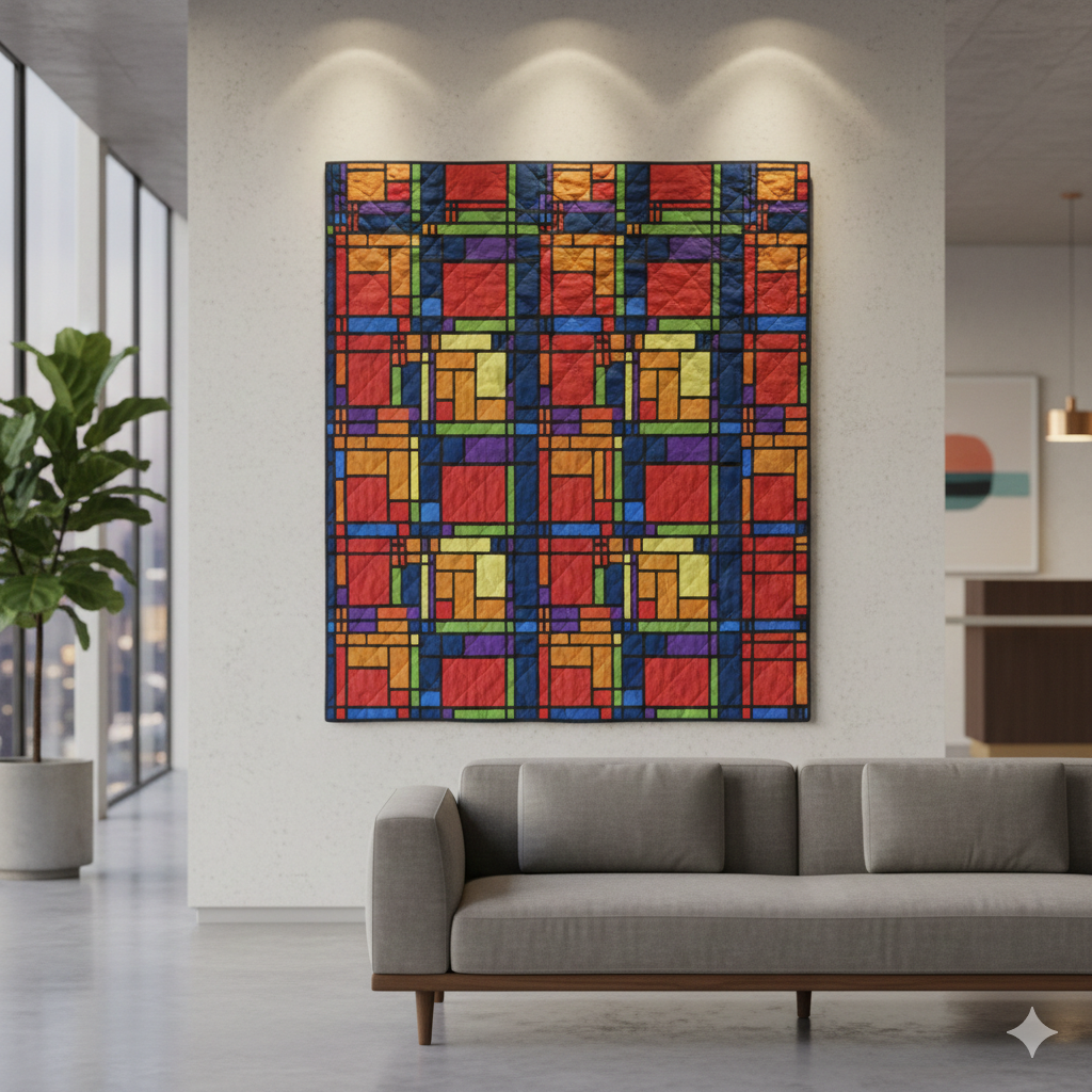 Frank Lloyd Wright Inspired Quilt Block